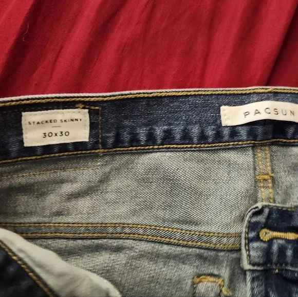 MENS PACSUN Stacked Skinny Jeans 30x30 - Picture 2 of 6
